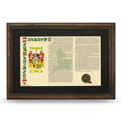 Tynes Deluxe Armorial Landscape Framed - Brown