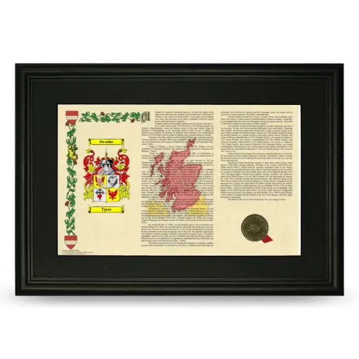 Tyree Deluxe Armorial Landscape Framed- Black