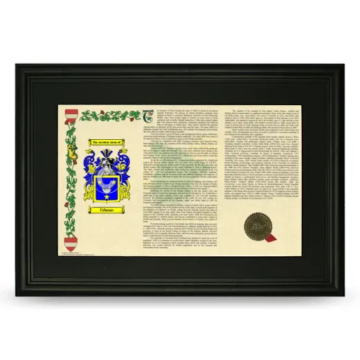 Urbano Deluxe Armorial Landscape Framed- Black