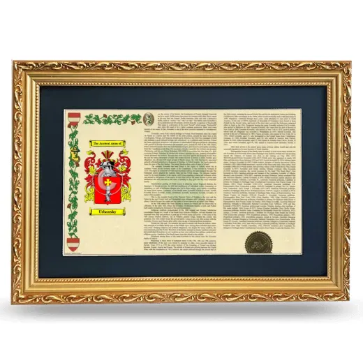 Urbansky Deluxe Armorial Landscape Framed - Gold
