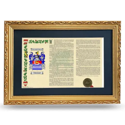 Usherwood Deluxe Armorial Landscape Framed - Gold