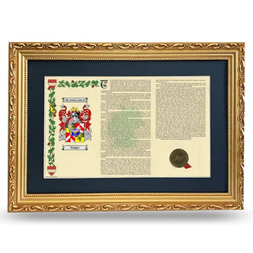 Vanger Deluxe Armorial Landscape Framed - Gold