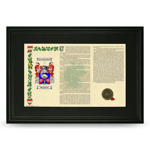 Wagemans Deluxe Armorial Landscape Framed- Black