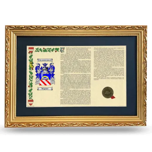 Wagoner Deluxe Armorial Landscape Framed - Gold