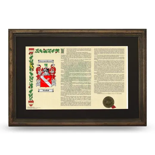 Warlink Deluxe Armorial Landscape Framed - Brown