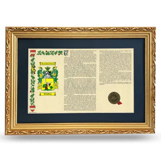 Weinberg Deluxe Armorial Landscape Framed - Gold