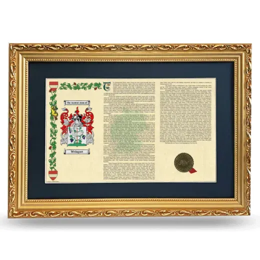 Weingart Deluxe Armorial Landscape Framed - Gold