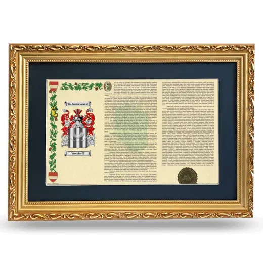 Wendorff Deluxe Armorial Landscape Framed - Gold