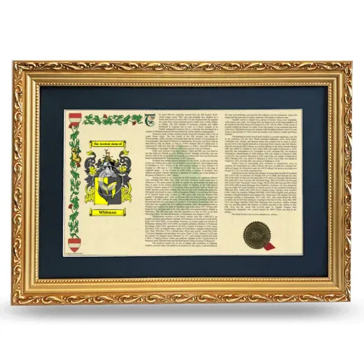 Whitman Deluxe Armorial Landscape Framed - Gold