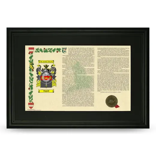 Wigfall Deluxe Armorial Landscape Framed- Black