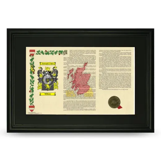 Wilison Deluxe Armorial Landscape Framed- Black