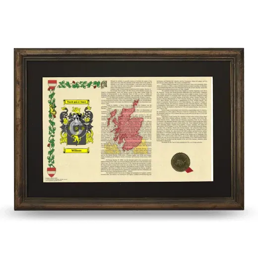 Wilison Deluxe Armorial Landscape Framed - Brown