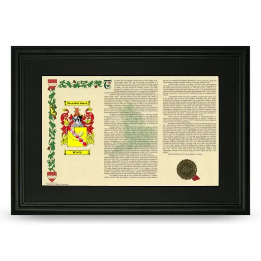 Winsly Deluxe Armorial Landscape Framed- Black
