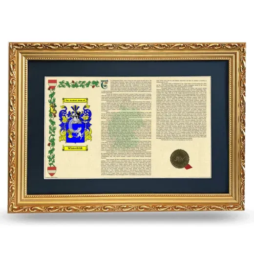 Winterfeldt Deluxe Armorial Landscape Framed - Gold