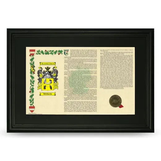 Wirthwein Deluxe Armorial Landscape Framed- Black