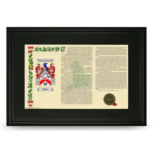 Withers Deluxe Armorial Landscape Framed- Black