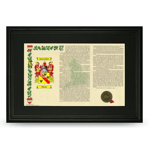Witone Deluxe Armorial Landscape Framed- Black