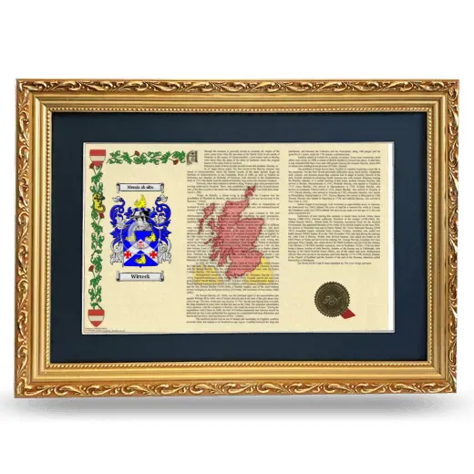 Witteck Deluxe Armorial Landscape Framed - Gold