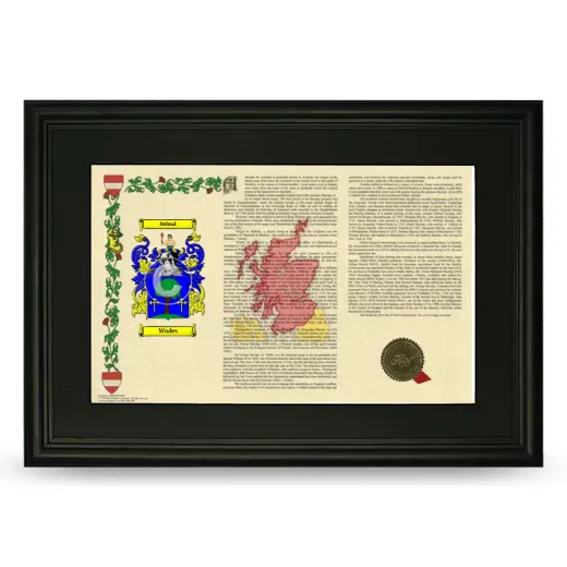 Wodes Deluxe Armorial Landscape Framed- Black