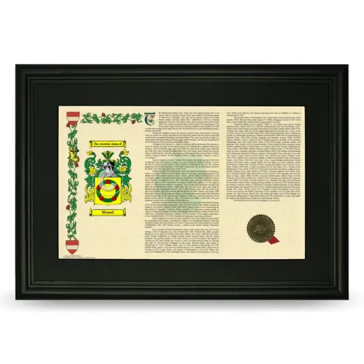 Wreed Deluxe Armorial Landscape Framed- Black