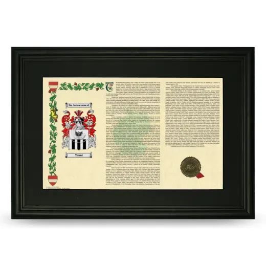 Yenni Deluxe Armorial Landscape Framed- Black
