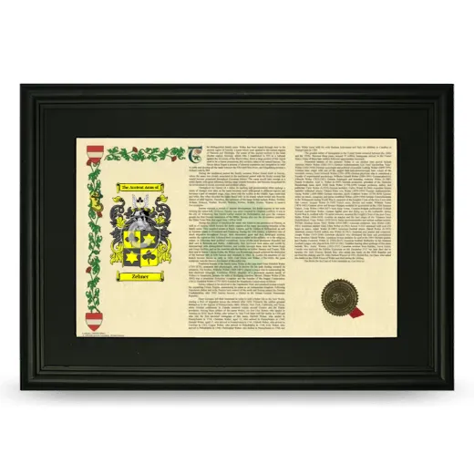Zehner Deluxe Armorial Landscape Framed- Black