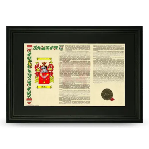 Zhukov Deluxe Armorial Landscape Framed- Black
