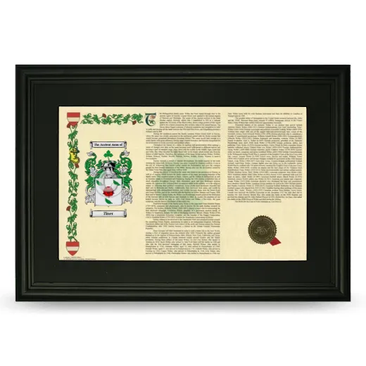 Ziner Deluxe Armorial Landscape Framed- Black