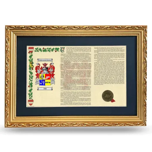 Zub Deluxe Armorial Landscape Framed - Gold