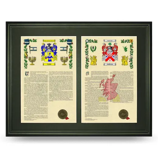 Double Armorial History Framed-Black
