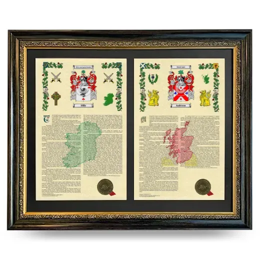 Double Armorial History Framed - Heirloom
