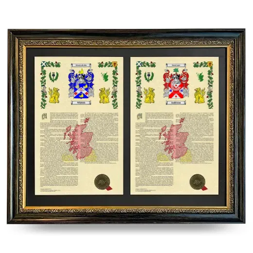Double Armorial History Framed - Heirloom