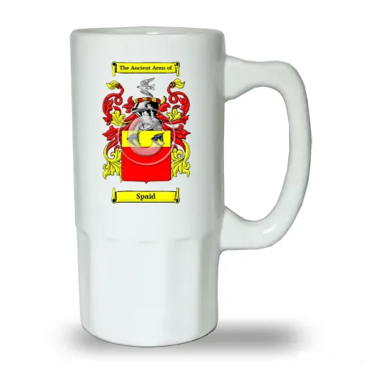 Spaid Ceramic Beer Stein