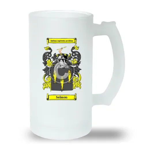 Salmon Frosted Beer Stein