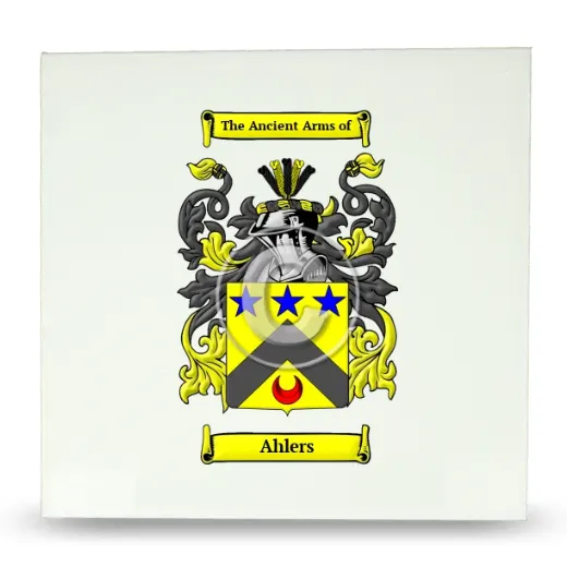 Ahlers Large Ceramic Tile with Coat of Arms
