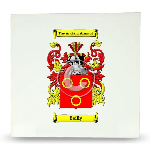 Bailly Large Ceramic Tile with Coat of Arms