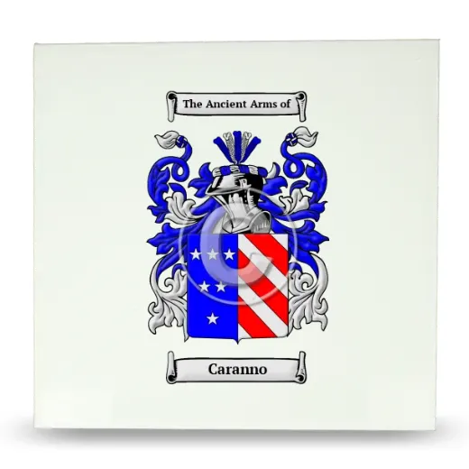 Caranno Large Ceramic Tile with Coat of Arms
