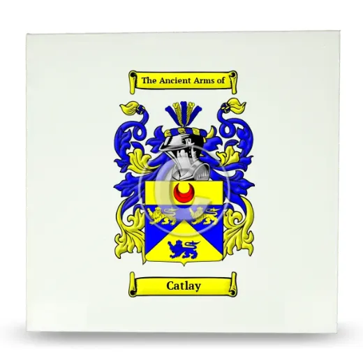 Catlay Large Ceramic Tile with Coat of Arms
