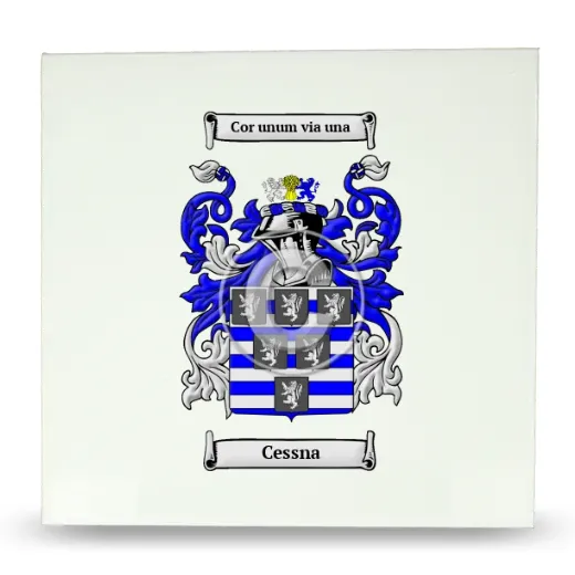 Cessna Large Ceramic Tile with Coat of Arms
