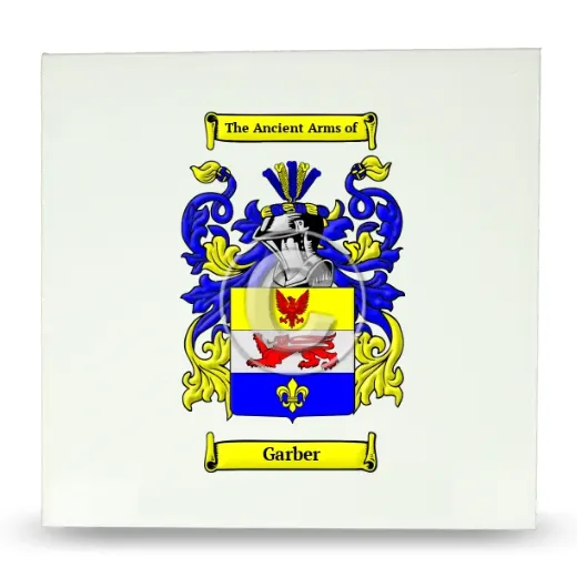 Garber Large Ceramic Tile with Coat of Arms