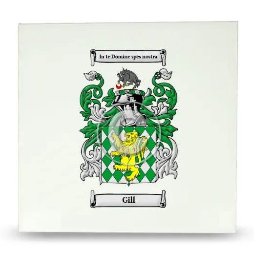Gill Large Ceramic Tile with Coat of Arms