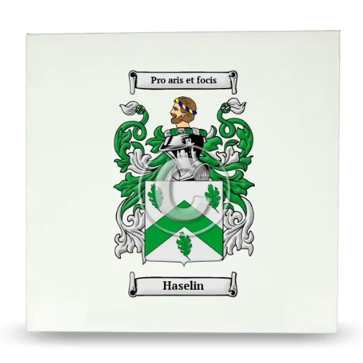 Haselin Large Ceramic Tile with Coat of Arms