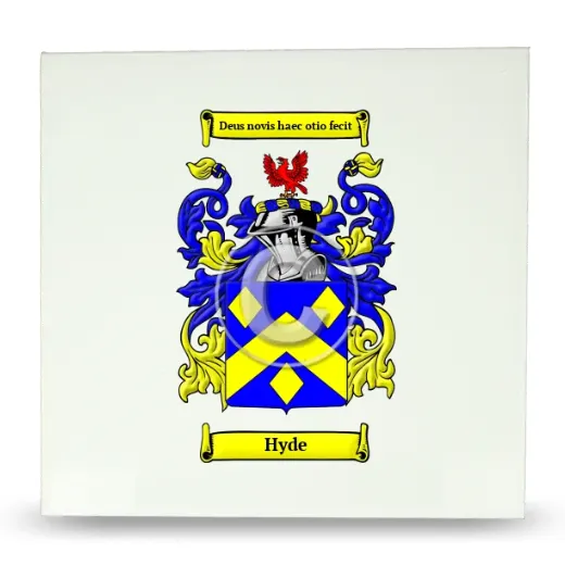 Hyde Large Ceramic Tile with Coat of Arms