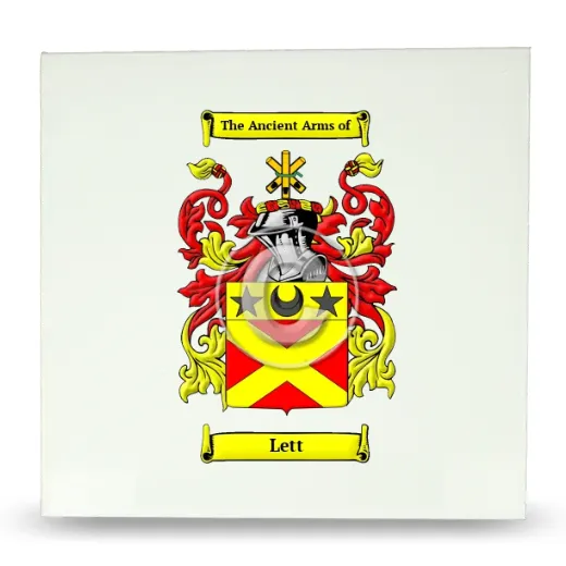 Lett Large Ceramic Tile with Coat of Arms