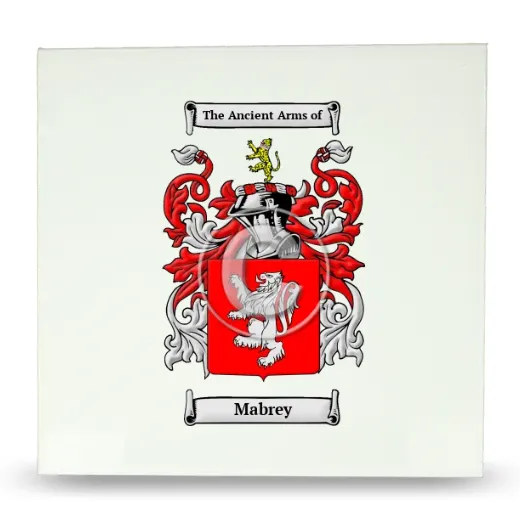 Mabrey Large Ceramic Tile with Coat of Arms