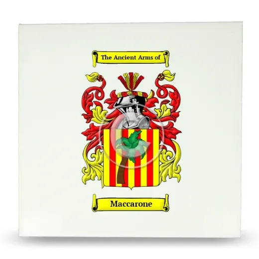 Maccarone Large Ceramic Tile with Coat of Arms