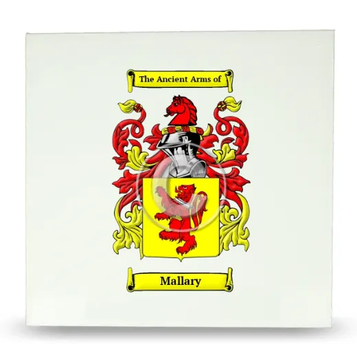 Mallary Large Ceramic Tile with Coat of Arms