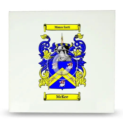 McKee Large Ceramic Tile with Coat of Arms