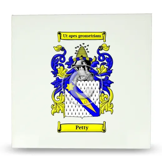 Petty Large Ceramic Tile with Coat of Arms