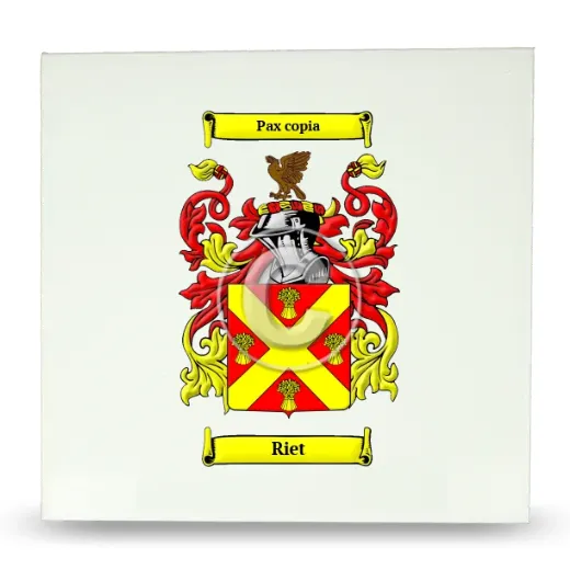 Riet Large Ceramic Tile with Coat of Arms